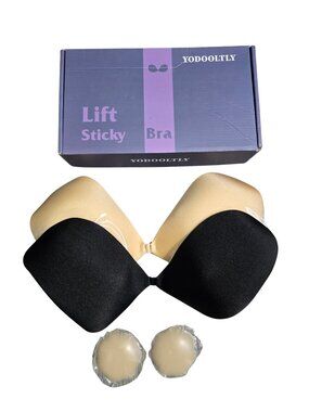 NIP | Strapless Adhesive Lift Sticky Bra Combo Set Size F